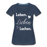 3L - Frauen Premium T-Shirt - Navy