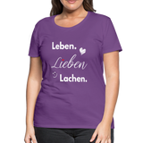 3L - Frauen Premium T-Shirt - Lila