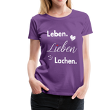 3L - Frauen Premium T-Shirt - Lila