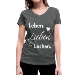 3L - Frauen Bio-T-Shirt mit V-Ausschnitt von Stanley & Stella - Anthrazit