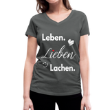 3L - Frauen Bio-T-Shirt mit V-Ausschnitt von Stanley & Stella - Anthrazit