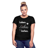 3L - Frauen Oversize T-Shirt - Schwarz