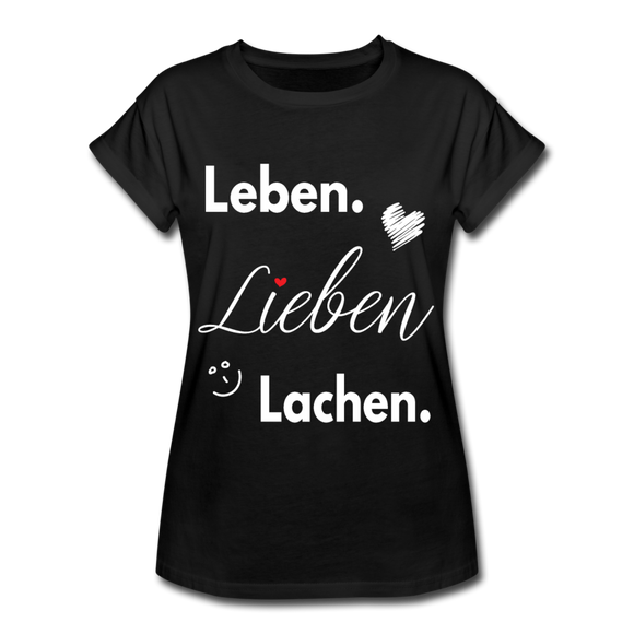 3L - Frauen Oversize T-Shirt - Schwarz