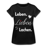 3L - Frauen Oversize T-Shirt - Schwarz