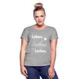 3L - Frauen Oversize T-Shirt - Grau meliert