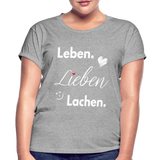 3L - Frauen Oversize T-Shirt - Grau meliert