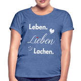 3L - Frauen Oversize T-Shirt - Denim meliert