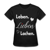 3L - Frauen Gildan Heavy T-Shirt - Schwarz