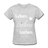 3L - Frauen Gildan Heavy T-Shirt - Grau meliert