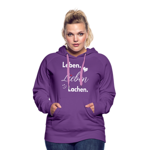 3L - Frauen Premium Hoodie - Jeansblau