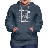 3L - Frauen Premium Hoodie - Jeansblau