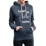 3L - Frauen Premium Hoodie - Jeansblau