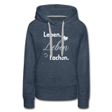 3L - Frauen Premium Hoodie - Jeansblau