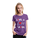 3L - Frauen Premium T-Shirt - Lila