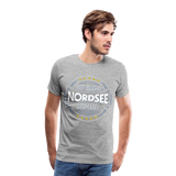 Nordsee Beaches - Männer Premium T-Shirt - Grau meliert