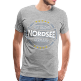 Nordsee Beaches - Männer Premium T-Shirt - Grau meliert