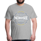 Nordsee Beaches - Männer Premium T-Shirt - Grau meliert