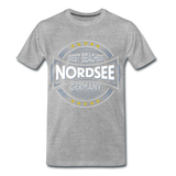 Nordsee Beaches - Männer Premium T-Shirt - Grau meliert