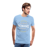 Nordsee Beaches - Männer Premium T-Shirt - Sky