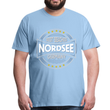 Nordsee Beaches - Männer Premium T-Shirt - Sky