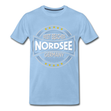 Nordsee Beaches - Männer Premium T-Shirt - Sky