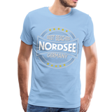 Nordsee Beaches - Männer Premium T-Shirt - Sky