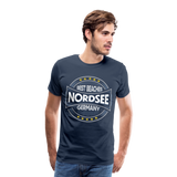 Nordsee Beaches - Männer Premium T-Shirt - Navy