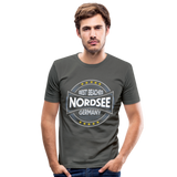 Nordsee Beaches - Männer Slim Fit T-Shirt - Graphite