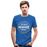 Nordsee Beaches - Männer Slim Fit T-Shirt - Königsblau