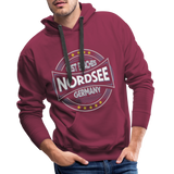 Nordsee Beaches - Men’s Premium Hoodie - Bordeaux