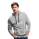 Nordsee Beaches - Men’s Premium Hoodie - Grau meliert