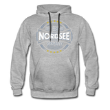 Nordsee Beaches - Men’s Premium Hoodie - Grau meliert