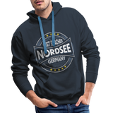 Nordsee Beaches - Men’s Premium Hoodie - Navy