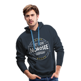 Nordsee Beaches - Men’s Premium Hoodie - Navy