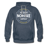 Nordsee Beaches - Men’s Premium Hoodie - Jeansblau