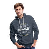 Nordsee Beaches - Men’s Premium Hoodie - Jeansblau