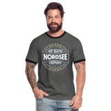 Nordsee Beaches - Männer Kontrast-T-Shirt - Anthrazit/Schwarz