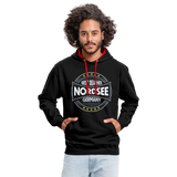 Nordsee Beaches - Männer Kontrast-Hoodie - Schwarz/Rot