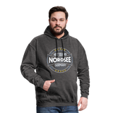 Nordsee Beaches - Männer Kontrast-Hoodie - Anthrazit/Schwarz