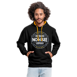 Nordsee Beaches - Männer Kontrast-Hoodie - Schwarz/Gold