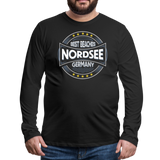 Nordsee Beaches - Männer Premium Langarmshirt - Schwarz