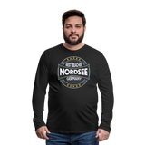 Nordsee Beaches - Männer Premium Langarmshirt - Schwarz