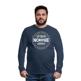 Nordsee Beaches - Männer Premium Langarmshirt - Navy