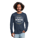 Nordsee Beaches - Männer Premium Langarmshirt - Navy