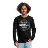 Nordsee Beaches - Männer Premium Langarmshirt - Anthrazit