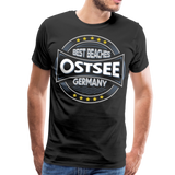 Ostsee Beaches - Männer Premium T-Shirt - Schwarz