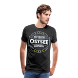 Ostsee Beaches - Männer Premium T-Shirt - Schwarz