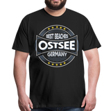 Ostsee Beaches - Männer Premium T-Shirt - Schwarz