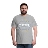 Ostsee Beaches - Männer Premium T-Shirt - Grau meliert