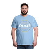 Ostsee Beaches - Männer Premium T-Shirt - Sky